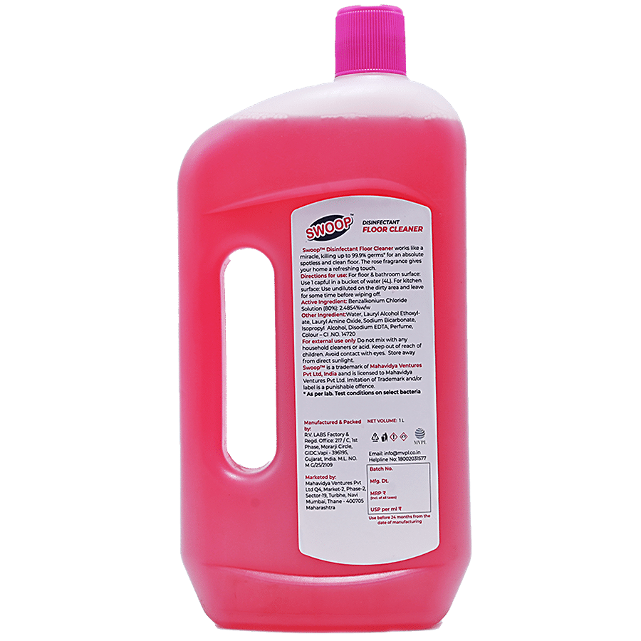 Swoop Disinfectant Floor Cleaner - Rose