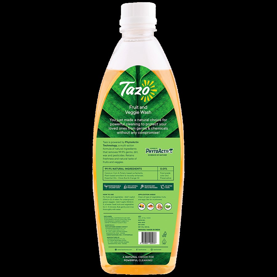 Tazo Chemical-free Fruit & Veggie Wash with Clove bud Oil