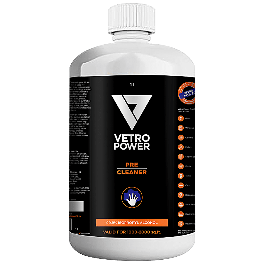 Vetro Power Pre-Cleaner - 99.9% Isopropyl Alcohol