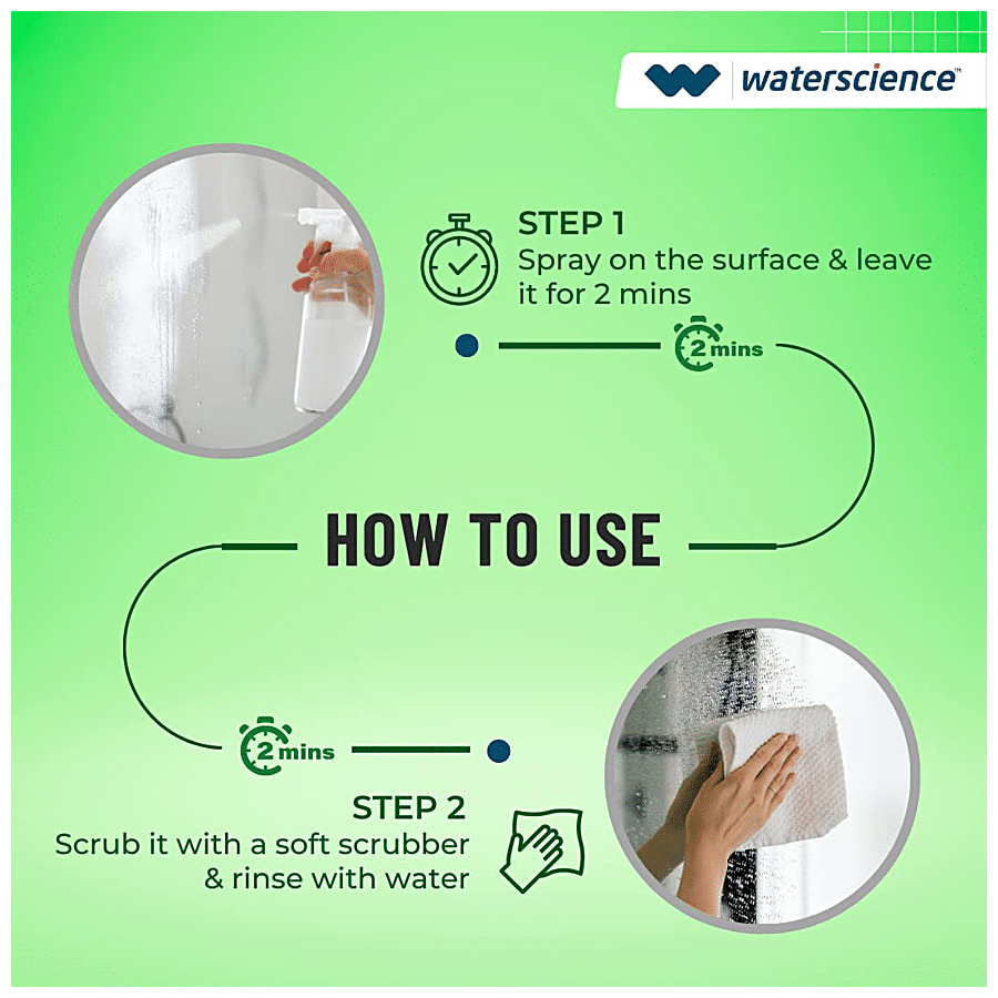 WaterScience Hard Water Stain Cleaner - For Glass & Mirror