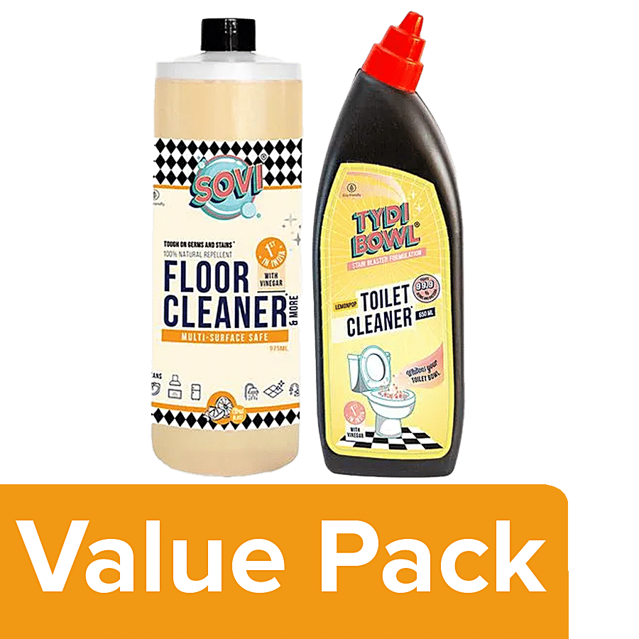 bb Combo SOVI Floor Cleaner Citrus Blast 975ml + TYDIBOWL Toilet Cleaner Lemon Pop 650ml