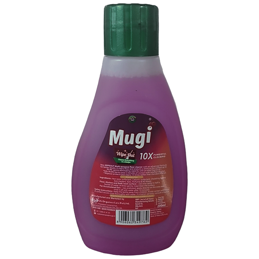 mugi   Wipeout Advanced Floor Cleaner - Kills 99.9% Germs