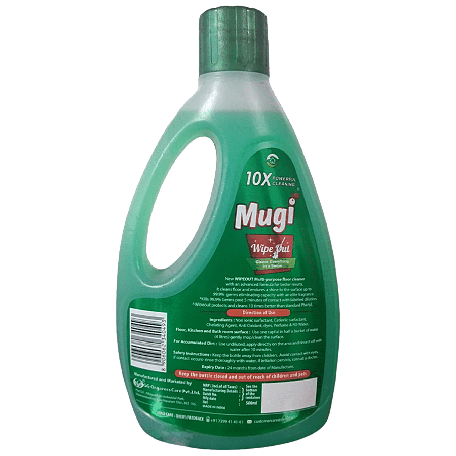 mugi   Wipeout Advanced Floor Cleaner - Kills 99.9% Germs