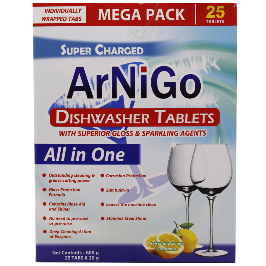 ARNIGO Dishwasher Tablets With Superior Gloss & Sparkling Agents