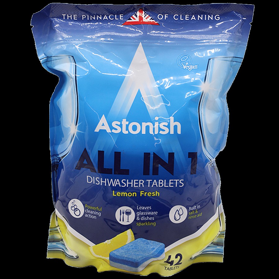 Astonish All In 1 Dishwasher Tablets - Removes