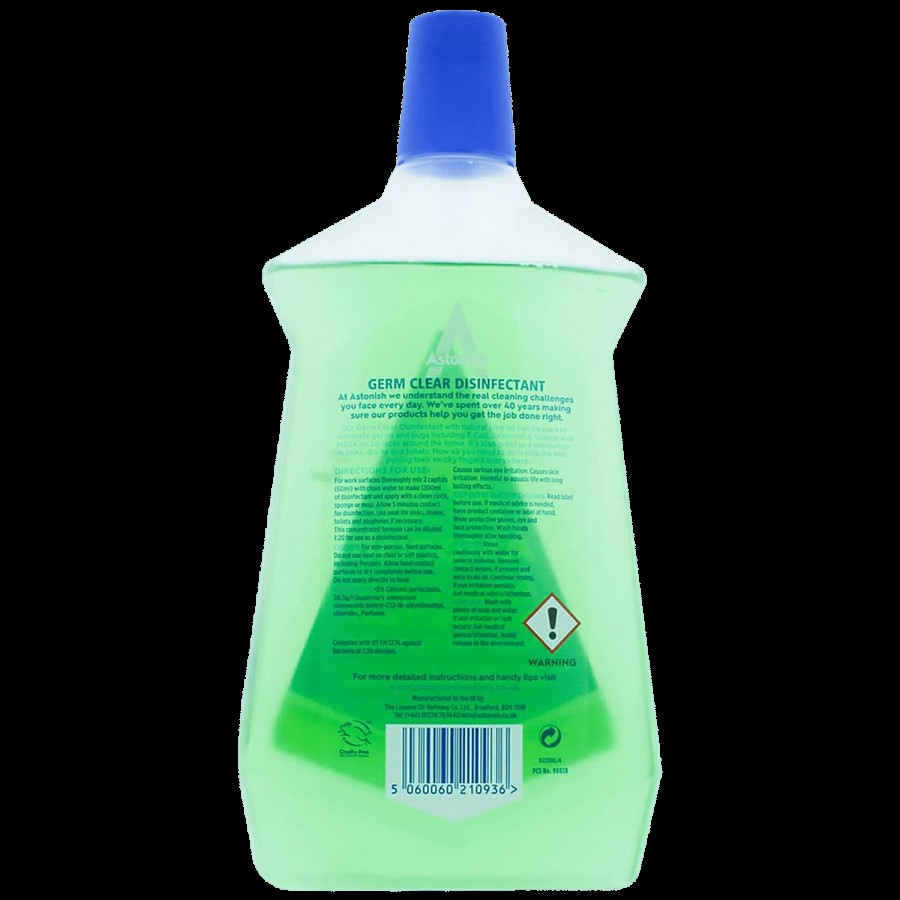 Astonish Multi-Purpose Germ Clear Disinfectant - Super Concentrated