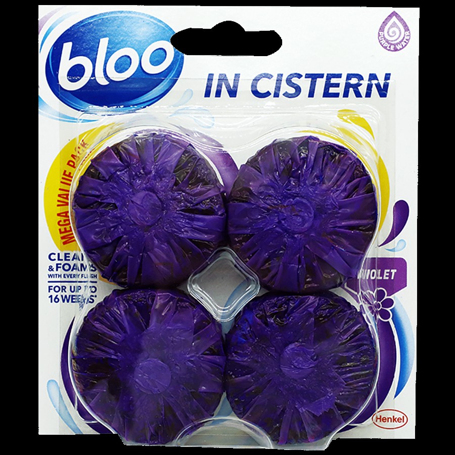 Bloo Acticlean In Cistern Toilet Block - Purple