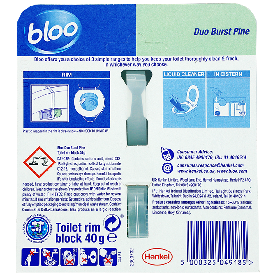 Bloo Toilet Rimblock Dou Burst - Pine