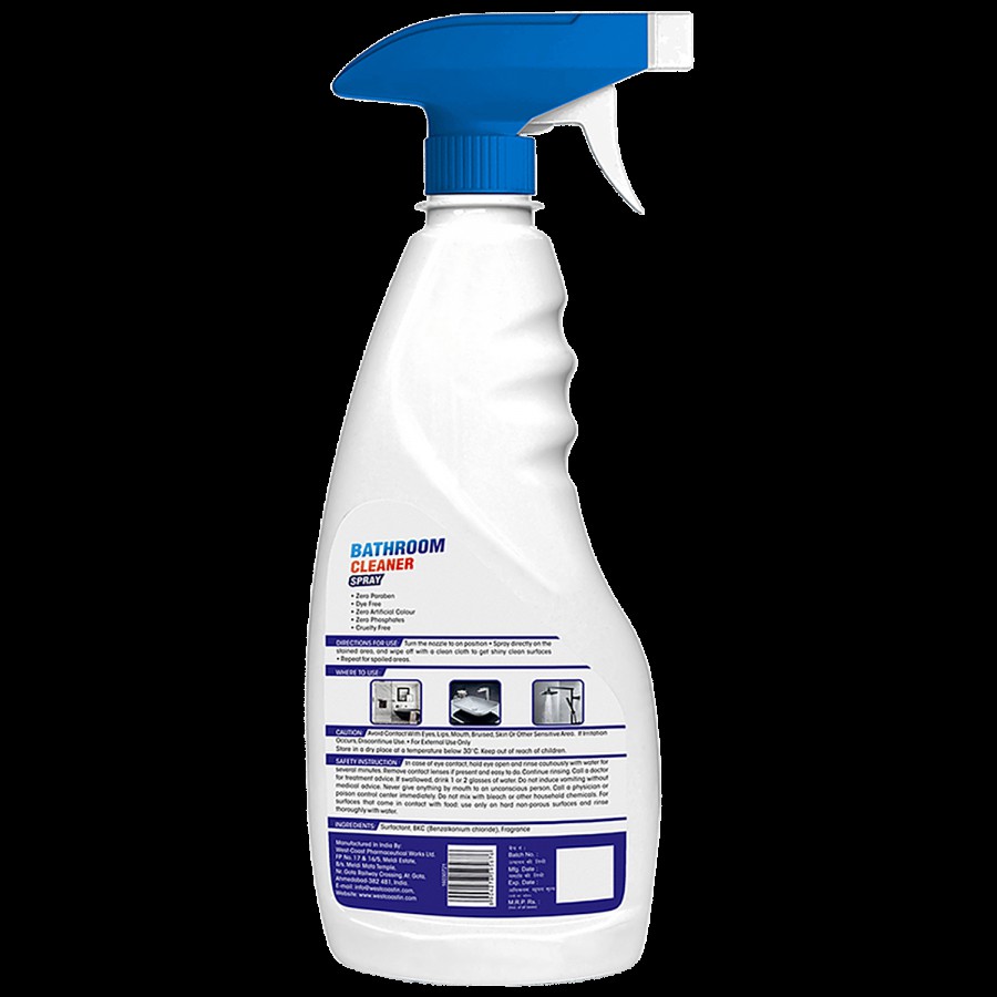 Cleno Bathroom Cleaner Spray - Removes Floor Stains