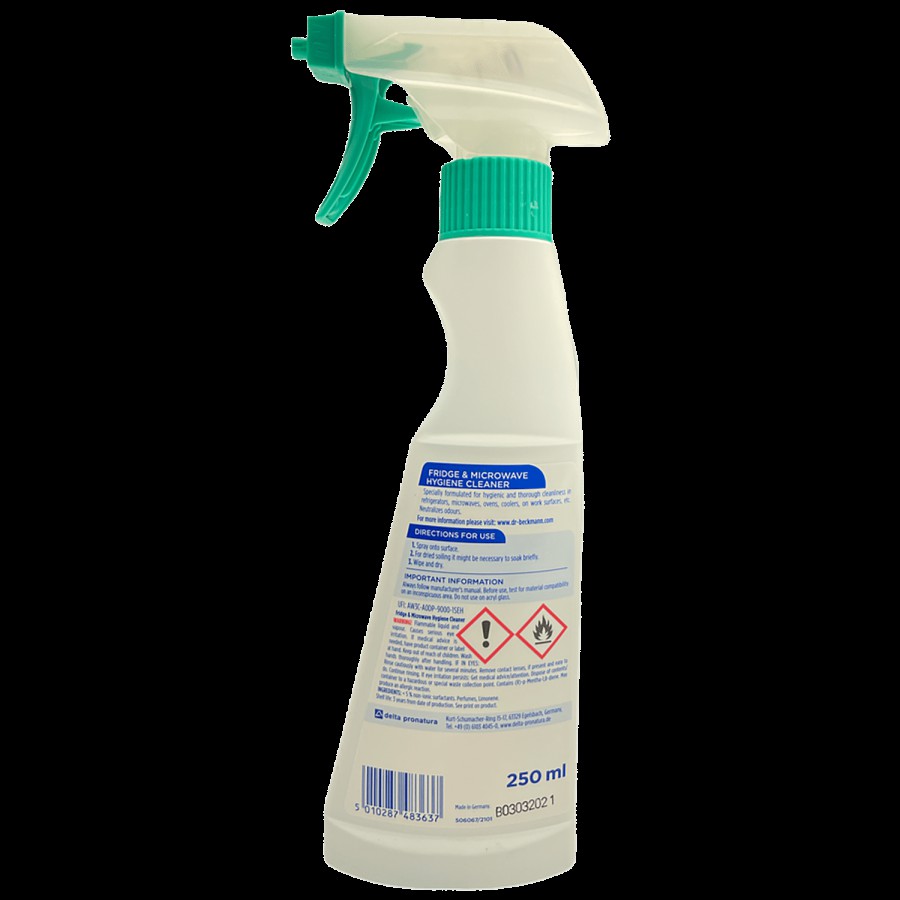 Dr. Beckmann Fridge & Microwave Hygiene Cleaner - Cleans Thoroughly & Neutralises Odours