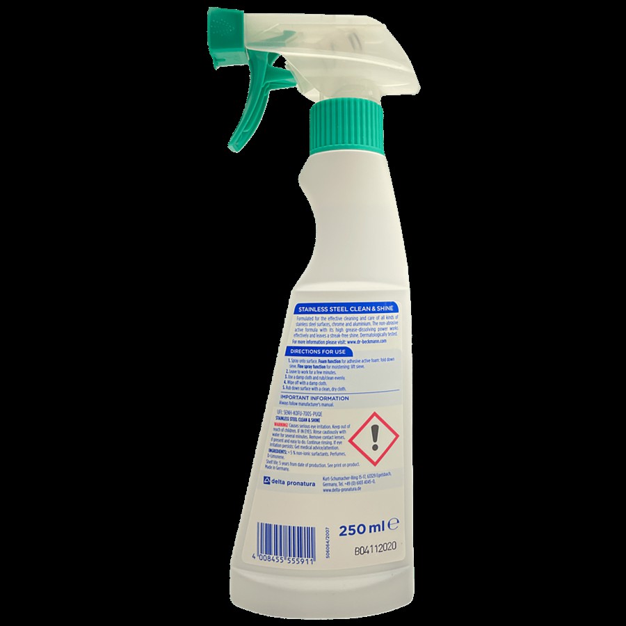 Dr. Beckmann Stainless Steel Cleaner - Decreases With High Dissolving Power