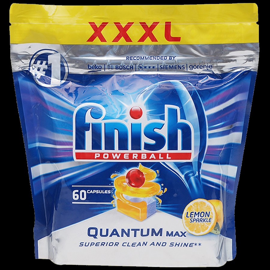 Finish Quantum Max Dishwasher Tablet - Lemon Sparkle