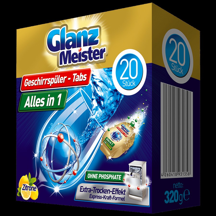 GlanzMeister Dishwasher All In One Tablet