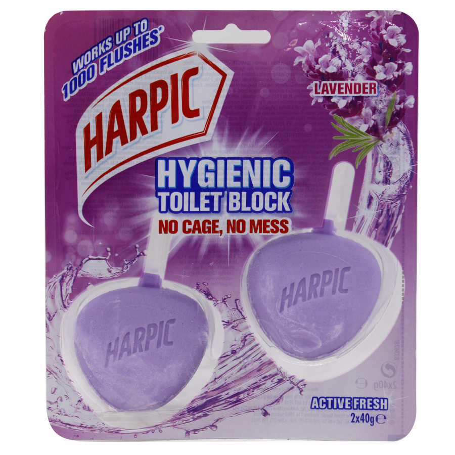 Harpic Active Fresh Toilet Blocks - Lavender