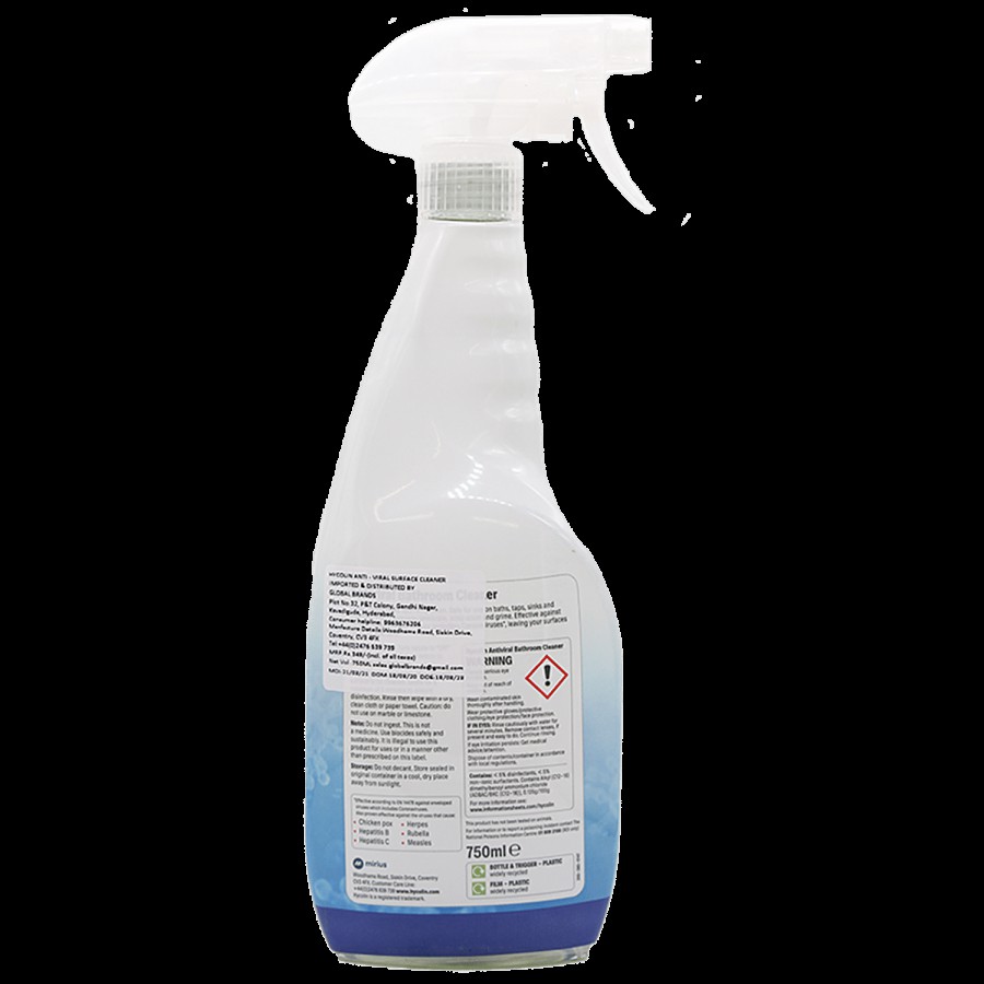 Hycolin Antiviral Bathroom Cleaner - Fragrance & Colour Free