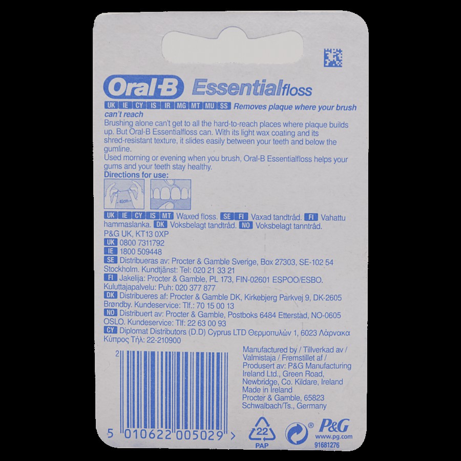 Oral-B Essential Waxed Floss - Mint