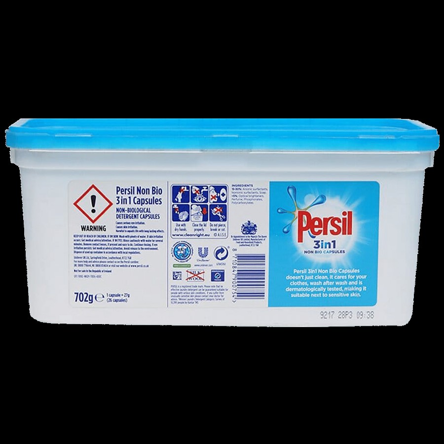 Persil 3-In-1 Non Bio Laundry Capsule - Protects Fabric