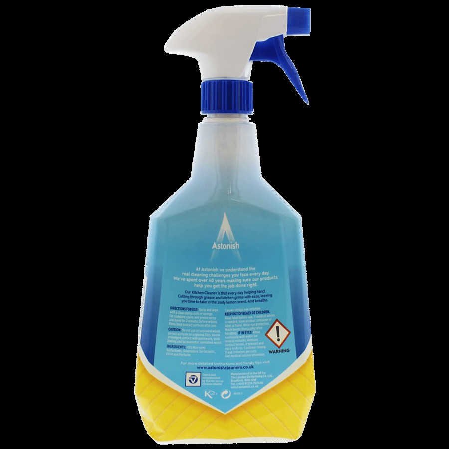 Astonish Kitchen Cleaner Trigger Spray - Removes Grease & Dirt Effectively