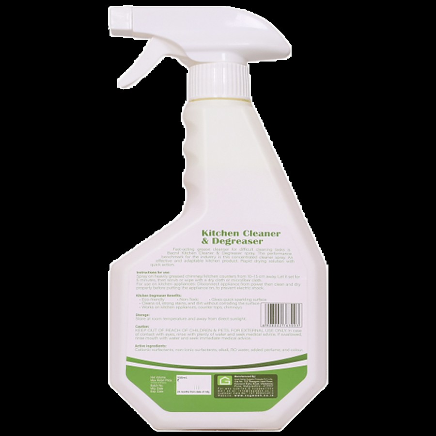 Bacnil Kitchen Cleaner & Degreaser - Removes Tough Stains