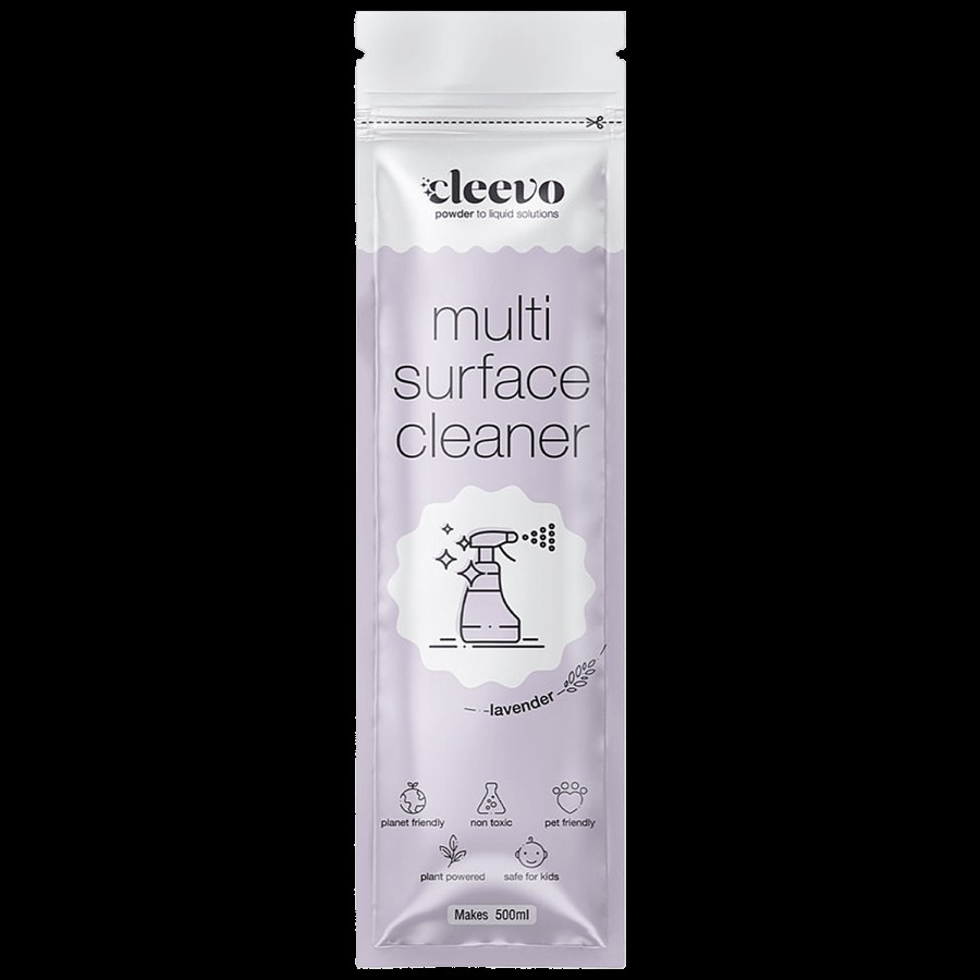 Cleevo Powder To Liquid Multi Surface Cleaner - Lavender