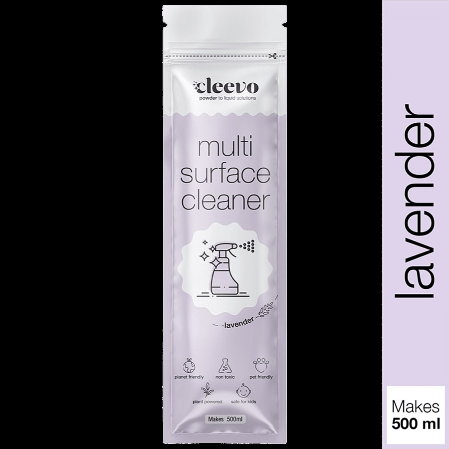 Cleevo Powder To Liquid Multi Surface Cleaner - Lavender