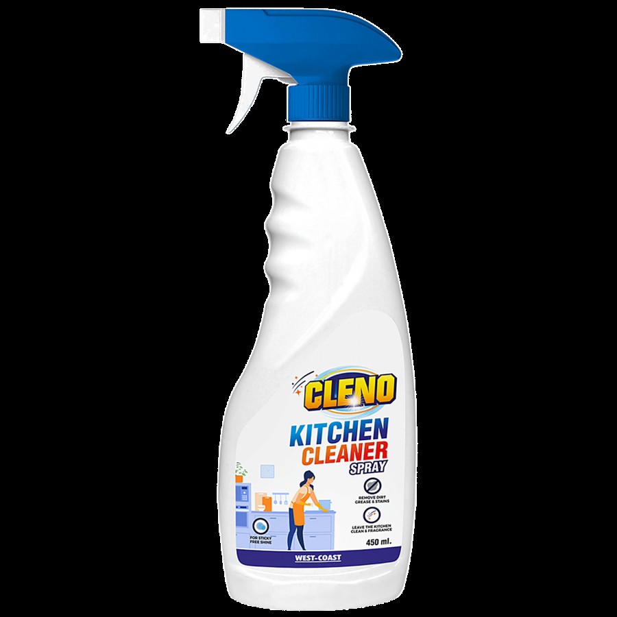 Cleno Kitchen Cleaner Spray - Removes Sticky Dirt From Gas Stove