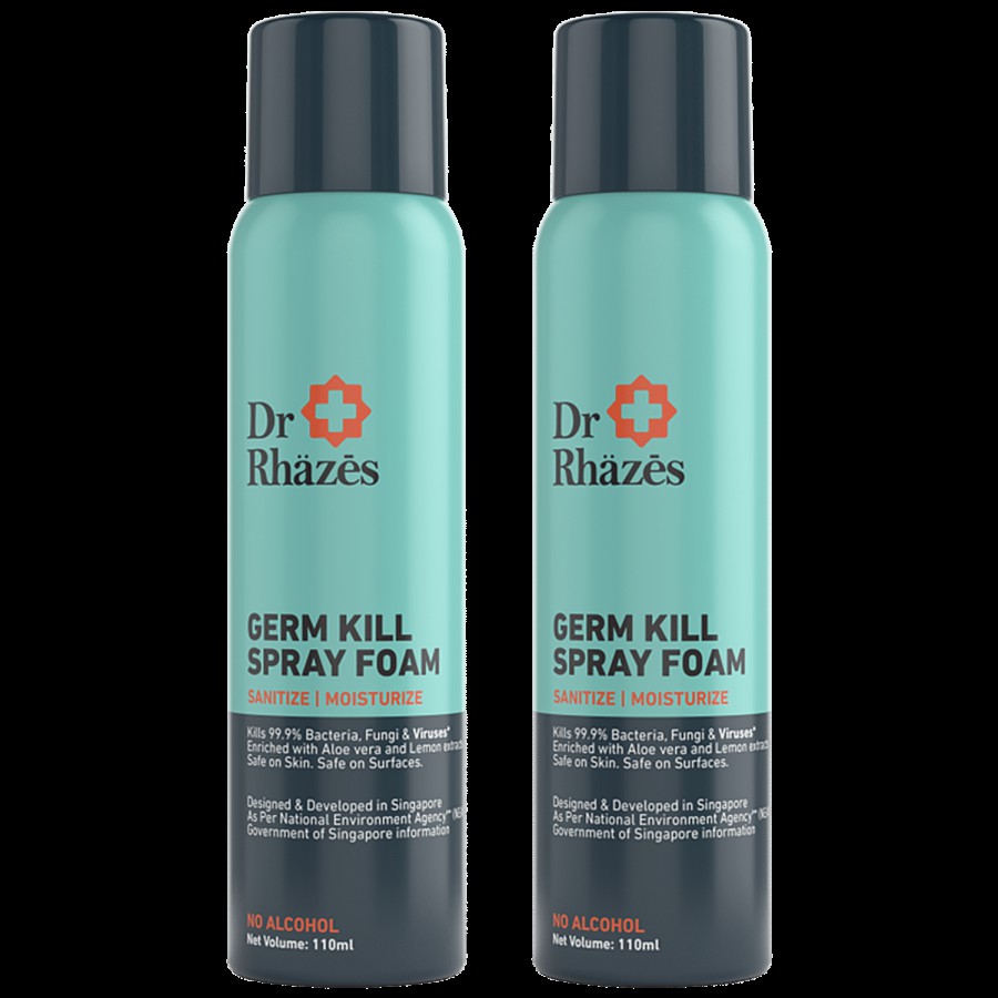 Dr Rhazes Germ Kill Spray Foam - Aloe Vera & Lemon Extracts