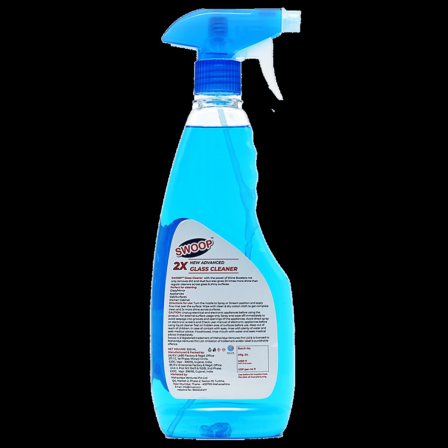 Swoop 2x New Advanced Glass Cleaner