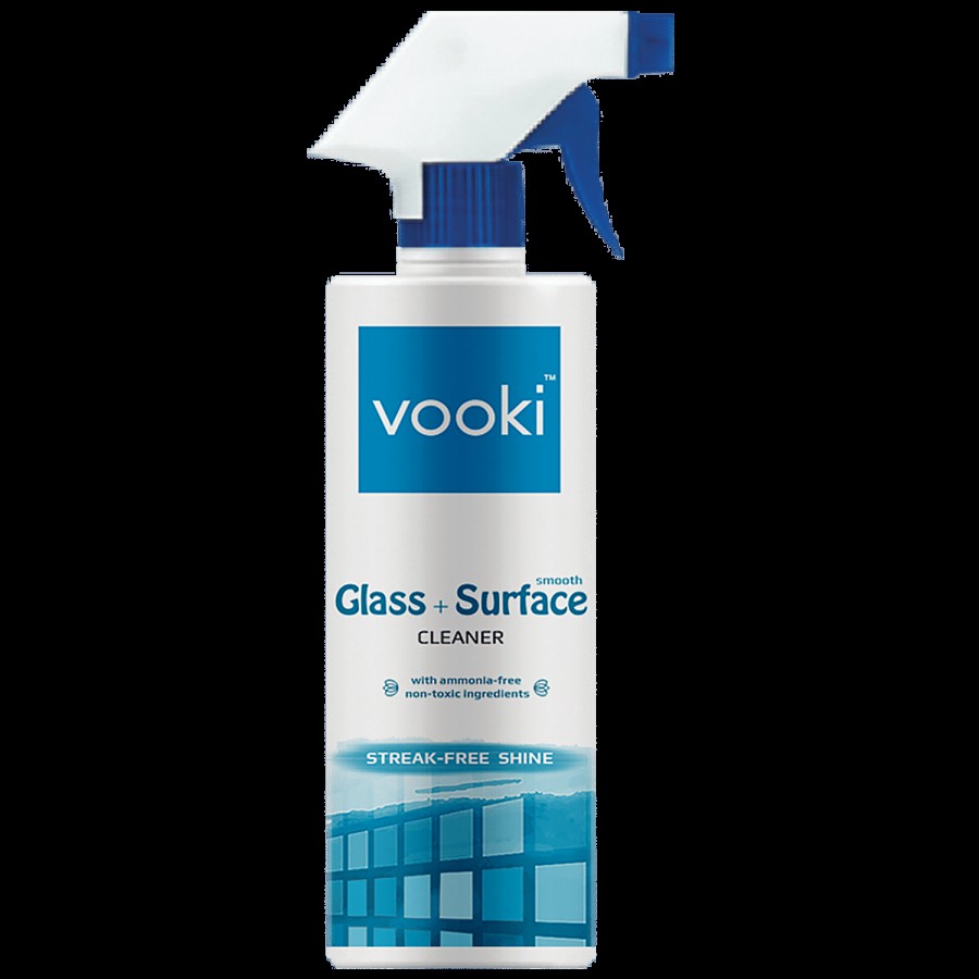 Vooki Glass & Surface Cleaner - Non Toxic Ingredients