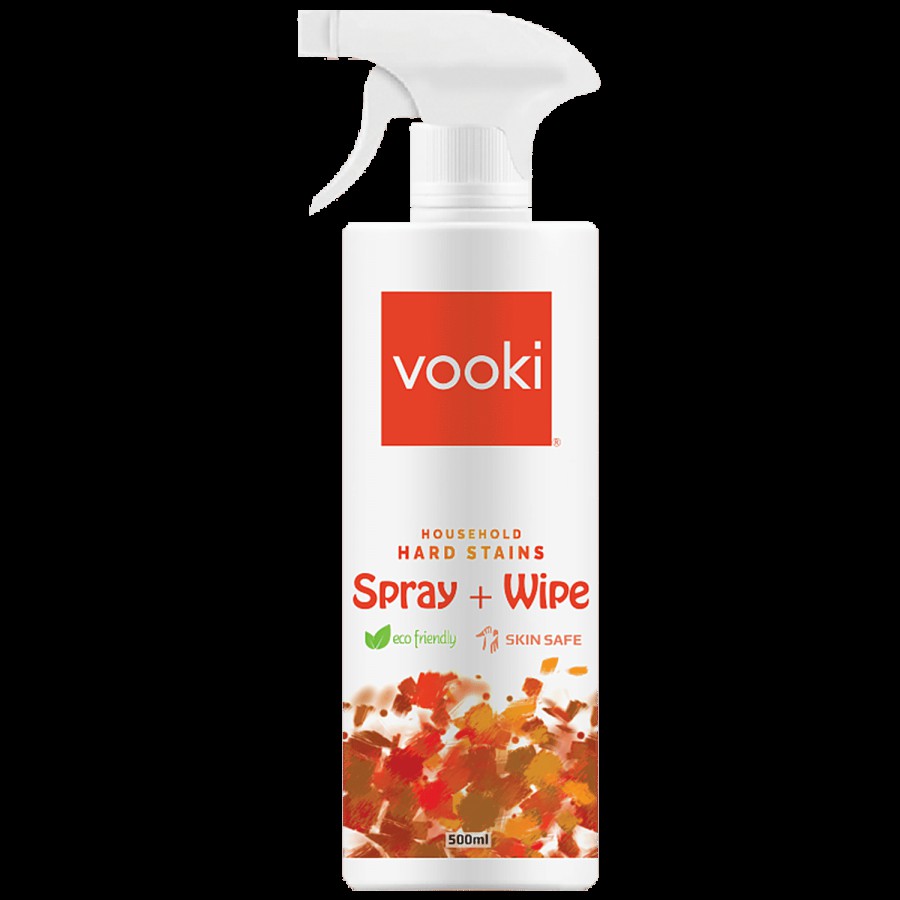 Vooki Hard Stain Spray + Wipe Surface Cleaner - Eco Friendly