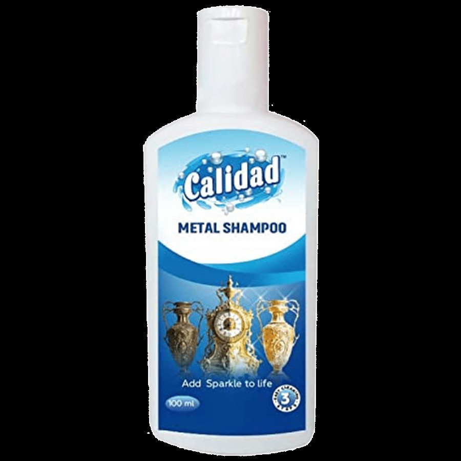 Calidad Metal Shampoo Liquid - Cleans & Provides Shine To Materials