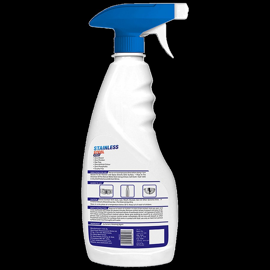 Cleno Stainless Steel Cleaner Spray - Cleans Kitchen Surfaces