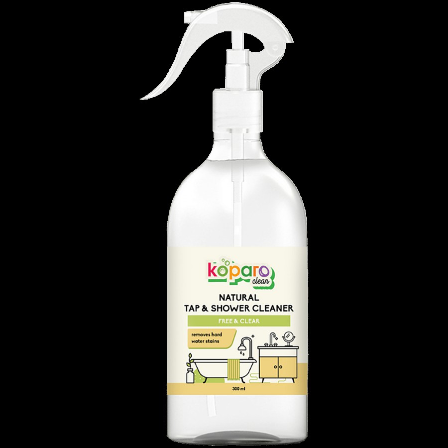 Koparo Clean Tap & Shower Cleaner - Removes Hard Water Stains Easily