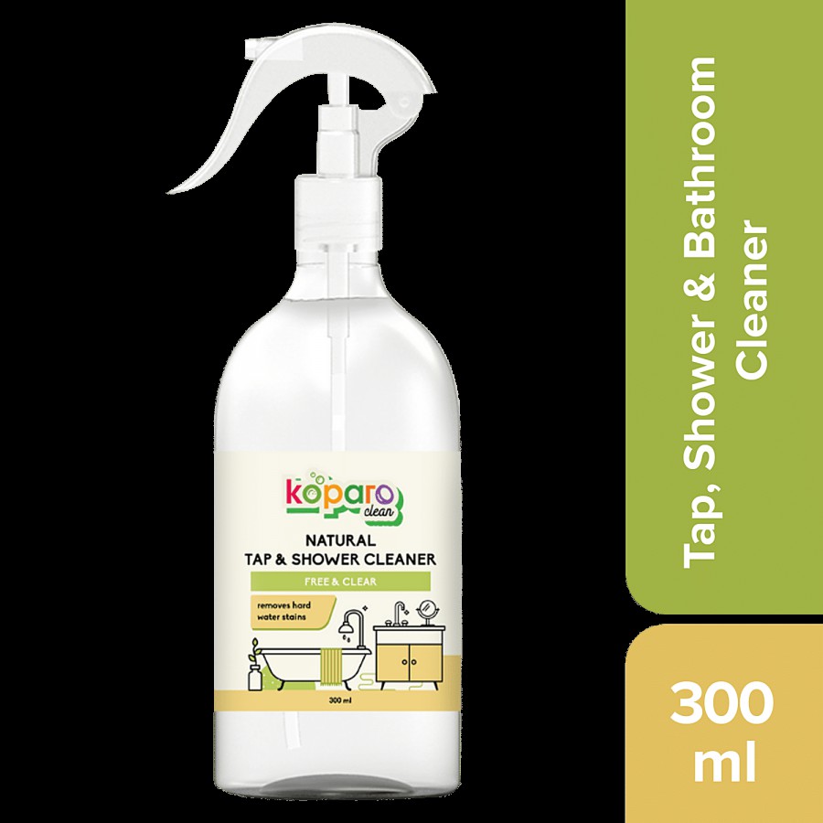 Koparo Clean Tap & Shower Cleaner - Removes Hard Water Stains Easily