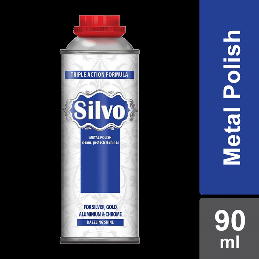 Silvo Metal Polish Liquid - Cleans