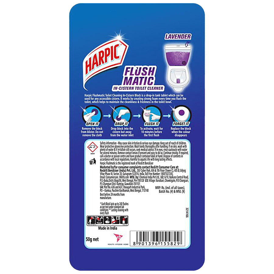 Harpic Flushmatic In-Cistern Toilet Cleaner Block