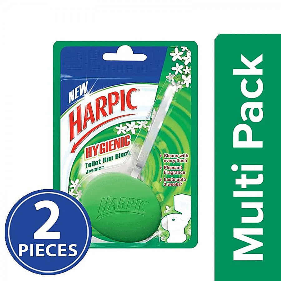 Harpic Hygienic Toilet Cleaner Rim Block - Jasmine