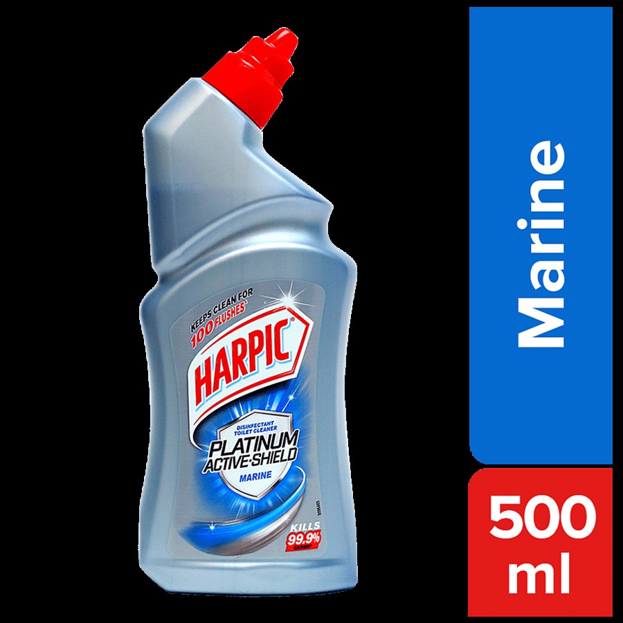 Harpic Platinum Active-Shield Disinfectant Toilet Cleaner Liquid