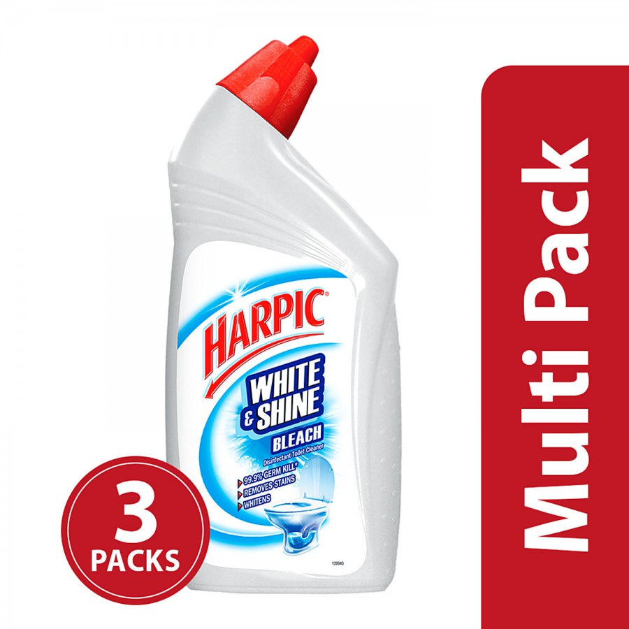 Harpic White & Shine Disinfectant Toilet Cleaner - Bleach