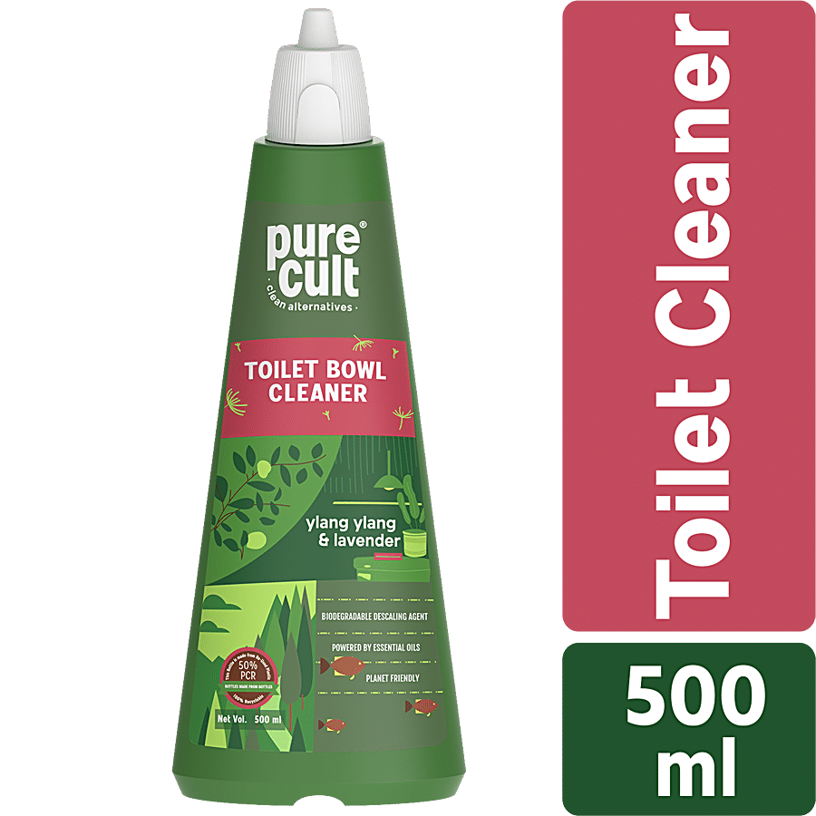 PureCult Toilet Bowl Cleaner with Ylang Ylang & Lavender - Eco-Friendly