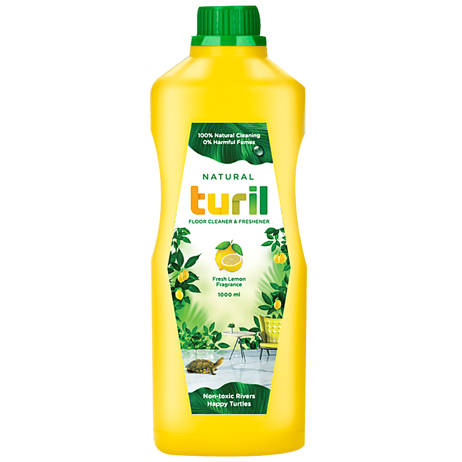 TURIL Floor Cleaner - Fresh Lemon + Toilet Cleaner - Green Lemon (each of 1L)