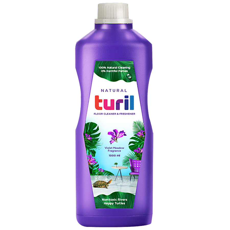 TURIL Floor Cleaner - Violet Meadow + Toilet Cleaner - Pure Blossom (each of 1L)