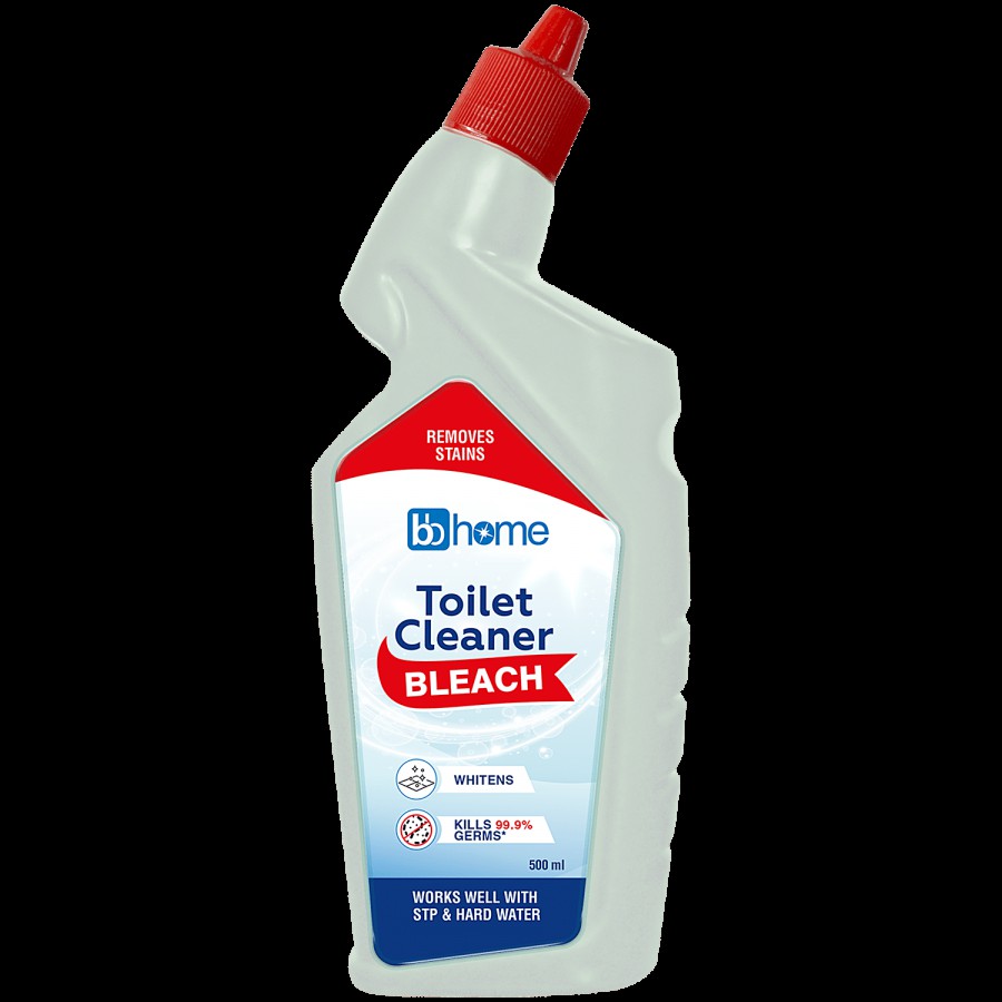 bb home White & Shine Disinfectant Toilet Cleaner Bleach - Kills 99.9% Germs