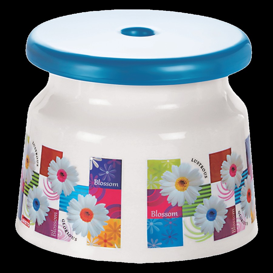 Aristo Dyna Plastic Bathroom Stool/Patla - Printed