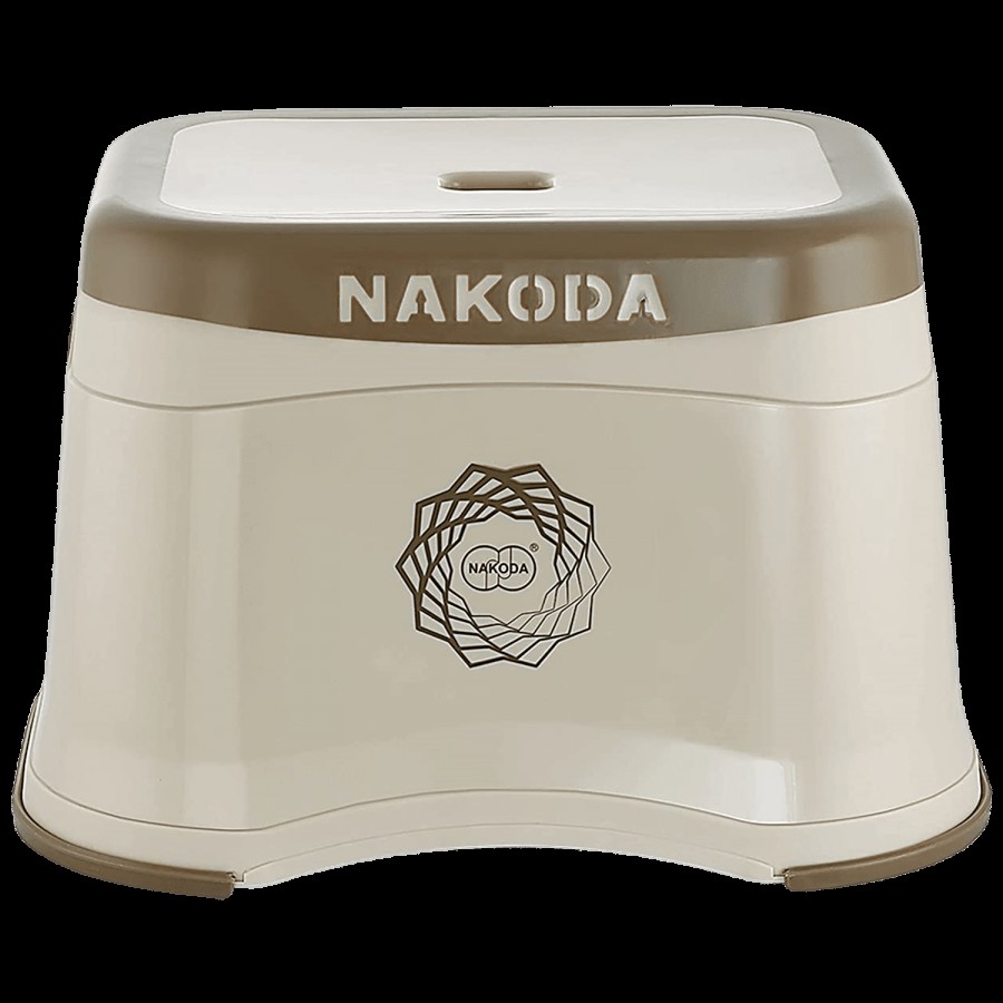 Nakoda Stool Medium Cream - Nexon Square Designer Patla