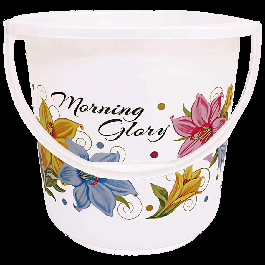 Kuber Industries Plastic Bucket With Mug Set - KUBMART10296