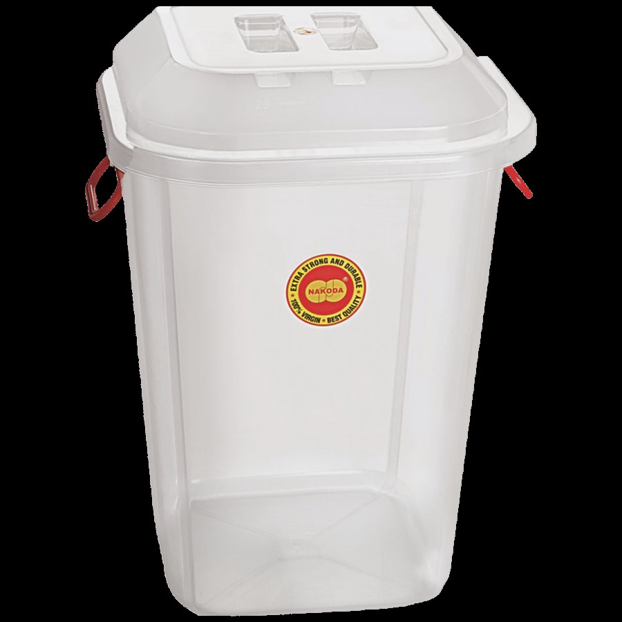 Nakoda Heavy Duty Square Storage & Carry Bucket - With Lid