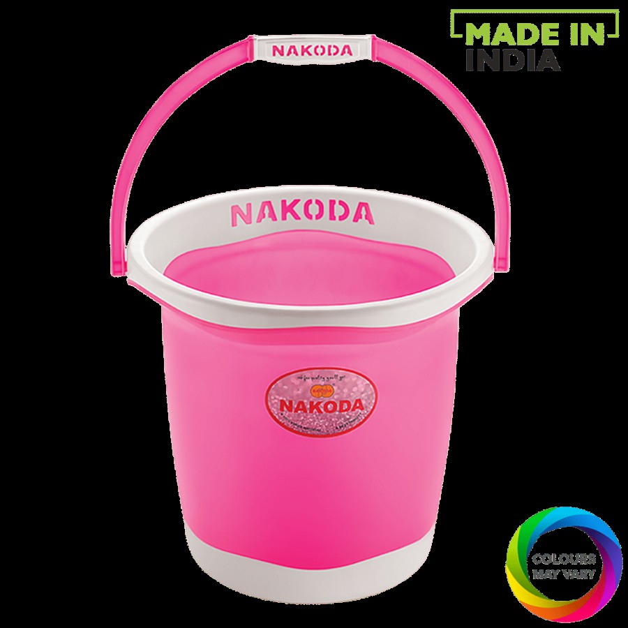 Nakoda Pixel Plastic Designer Bucket - Assorted Colour