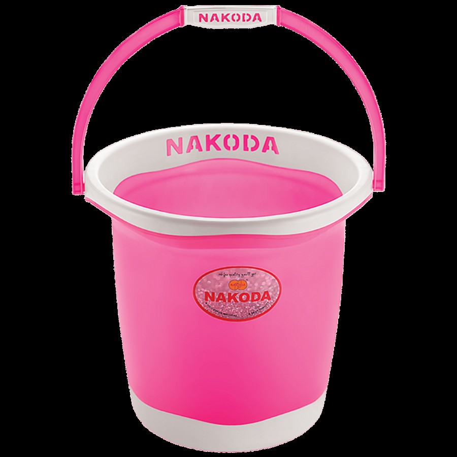 Nakoda Pixel Plastic Designer Bucket - Assorted Colour