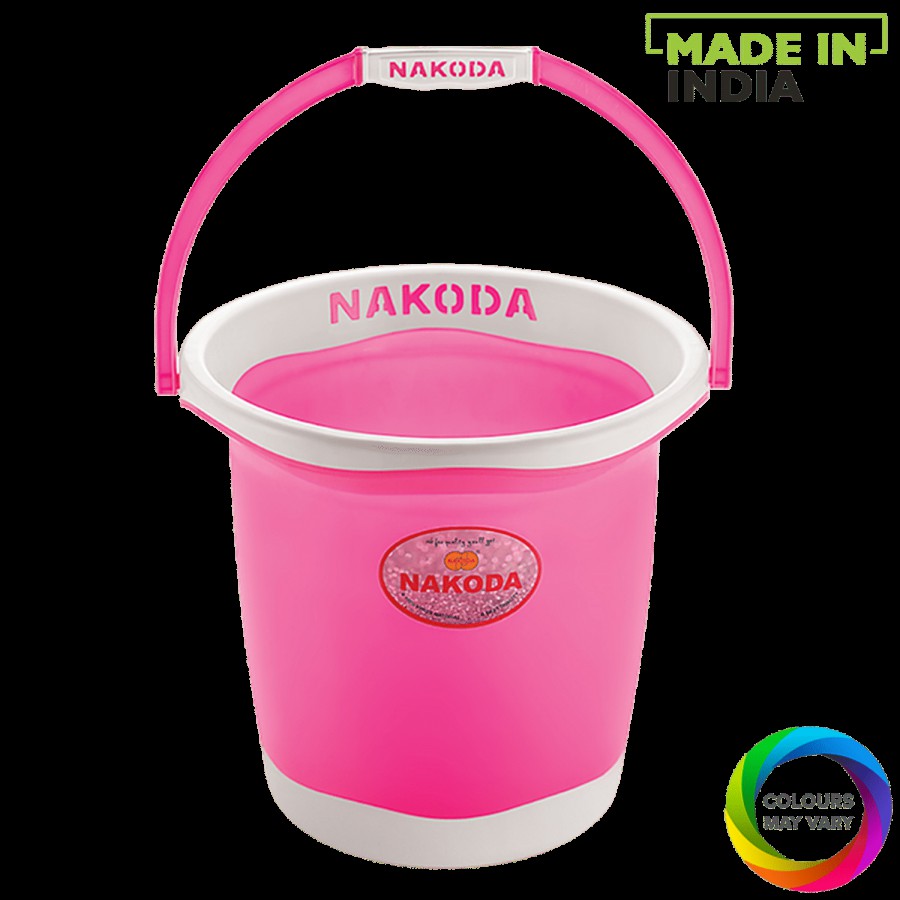 Nakoda Pixel Plastic Designer Bucket - Assorted Colour